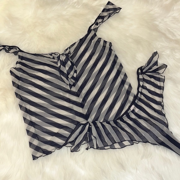 Navy Blue & White Sheer Set ⚓️ - Picture 1 of 6